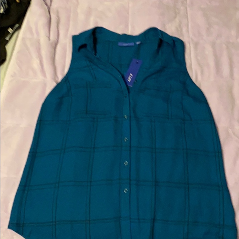 Button up short sleeve blouse